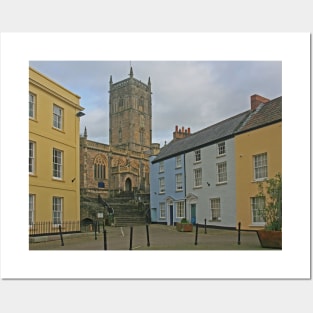 Town Square, Axbridge, Somerset, February 2024 Posters and Art